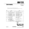 SONY WMFX18 Service Manual