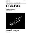 SONY CCD-F33 Owners Manual