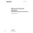 SONY ZS-2000 Owners Manual