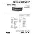 SONY CDX-5030 Service Manual