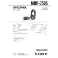 SONY MDR7505 Service Manual
