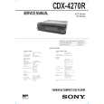 SONY CDX-4270R Service Manual