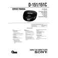 SONY D-151C Service Manual