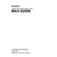 SONY MAV-S2000 Service Manual