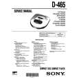 SONY D465 Service Manual