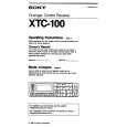 SONY XTC-100 Owners Manual