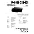 SONY XRS330 Service Manual