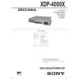 SONY XDP4000X Service Manual