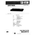 SONY SBV5W Service Manual