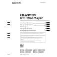 SONY MDXC6500RV Owners Manual