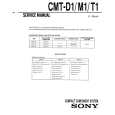 SONY CMT01 Service Manual