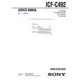 SONY ICFC492 Service Manual