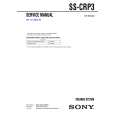 SONY SSCRP3 Service Manual