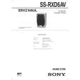 SONY SSRXD6AV Service Manual