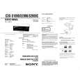 SONY CDXS1000 Service Manual