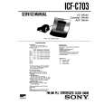 SONY ICF-C703 Service Manual