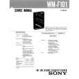 SONY WMF101 Service Manual