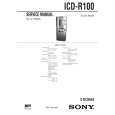 SONY ICD-R100PC Owners Manual