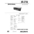 SONY XR-3750 Owners Manual