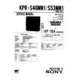 SONY KPRS53MN1 Service Manual