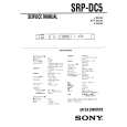 SONY SRPDC5 Service Manual