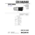 SONY CDX-646 Owners Manual