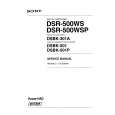 SONY DSR-500WS VOLUME 2 Service Manual