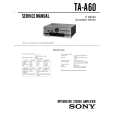 SONY TA-A60 Service Manual