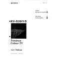 SONY KVS2911D Owners Manual