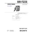 SONY WMFS220 Service Manual