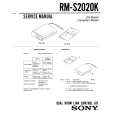 SONY RM-S2020K Service Manual