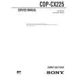 SONY CDPCX225 Service Manual