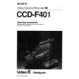 SONY CCD-F401 Owners Manual