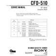 SONY CFD-510 Service Manual