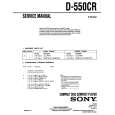 SONY D-550CR Service Manual