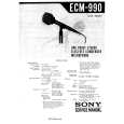 SONY ECM990 Service Manual