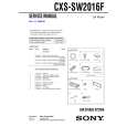 SONY CXSSW2016F Service Manual