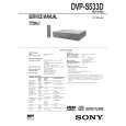 SONY DVPS533D Service Manual