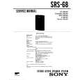 SONY SRS68 Service Manual