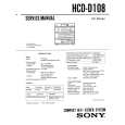 SONY HCDD108 Service Manual