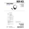 SONY MDR-NC5 Owners Manual