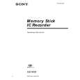SONY ICD-MS1 Owners Manual