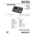 SONY MZR30 Service Manual