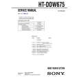 SONY HTDDW675 Service Manual