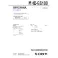 SONY MHCGS100 Service Manual