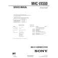 SONY MHCVX550 Service Manual