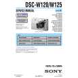 SONY DSC-W125 LEVEL2 Service Manual