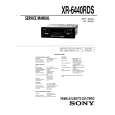 SONY XR6440RDS Service Manual