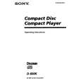 SONY D-830K Owners Manual