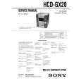 SONY HCD-GX20 Service Manual